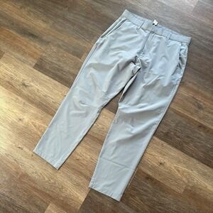 Fabletics Men's Gray Golf Chino Style Pants Sz 32x30 Preppy Casual